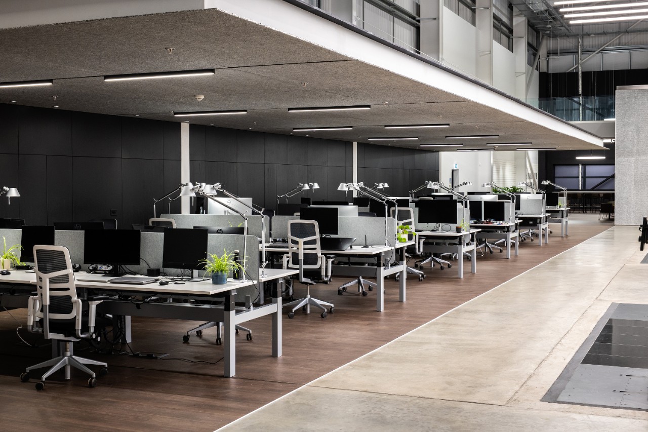 Interior del nuevo Centro de Diseño de GM en el Reino Unido.